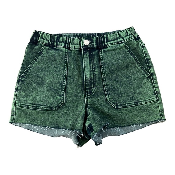 Wild Fable Green Denim Shorts Size Small